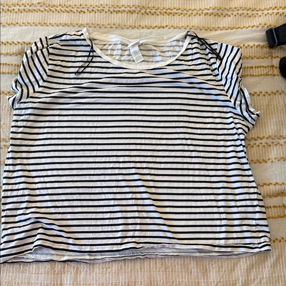 Classic Blue & White Striped Women's Tee